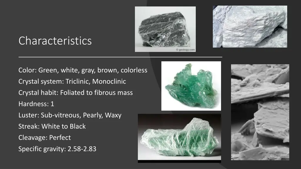 characteristics