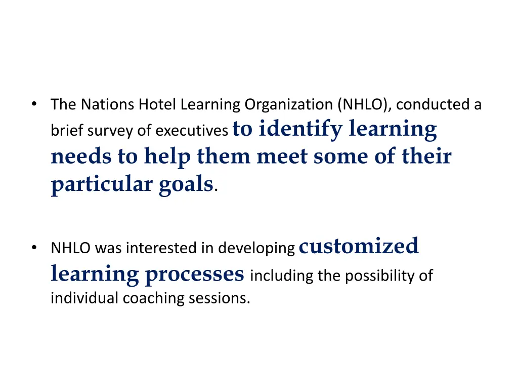 the nations hotel learning organization nhlo