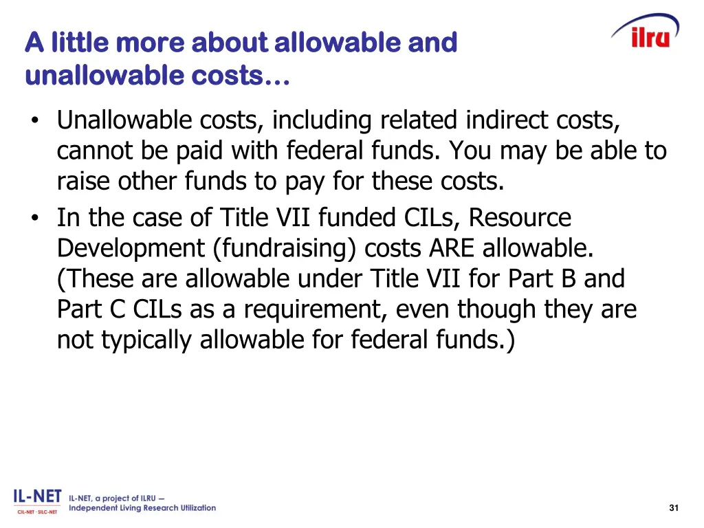 a little more about allowable and a little more