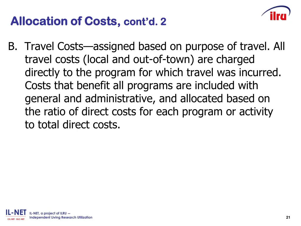 allocation of costs allocation of costs cont d 2