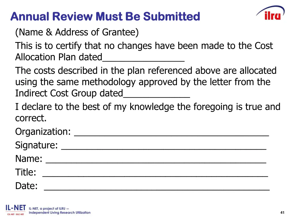annual review annual review m must name address