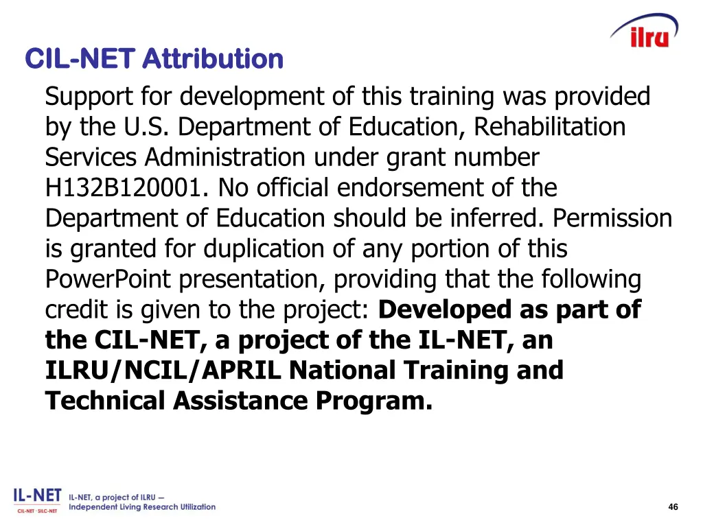 cil cil net attribution net attribution support