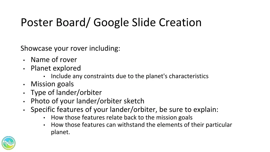 poster board google slide creation