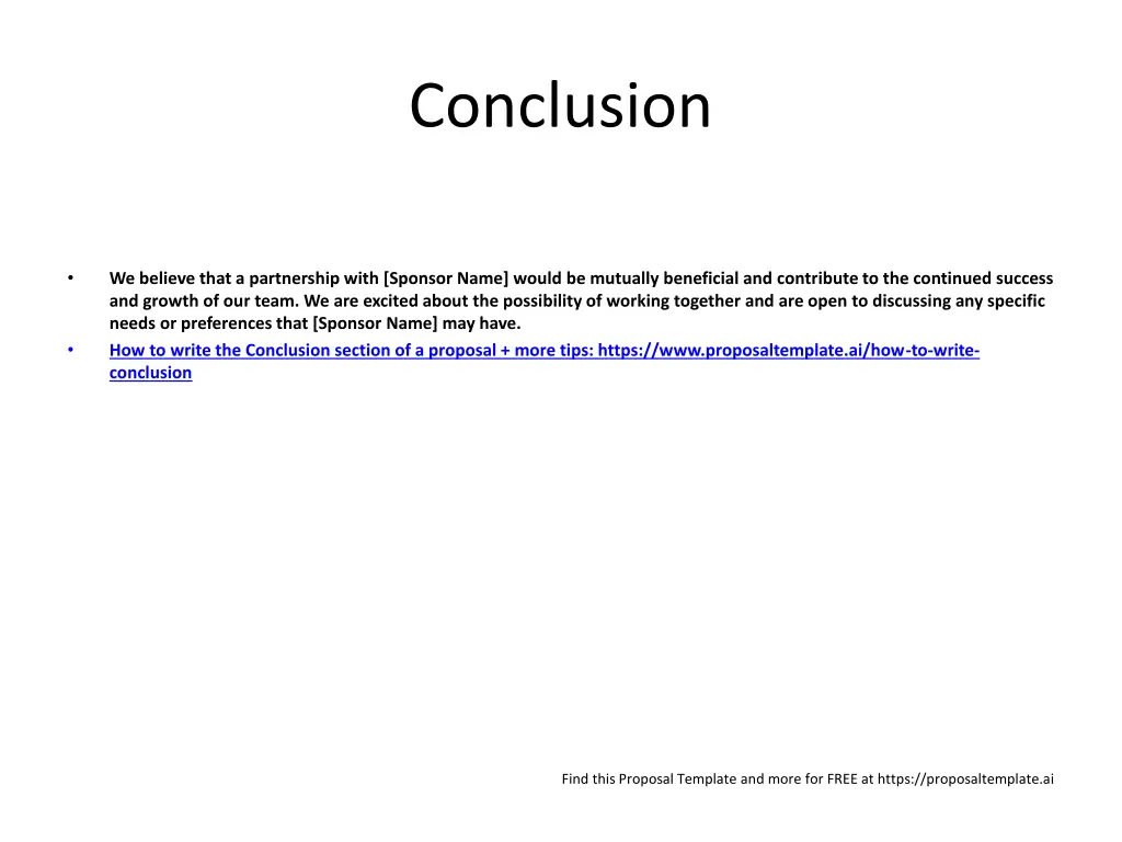 conclusion