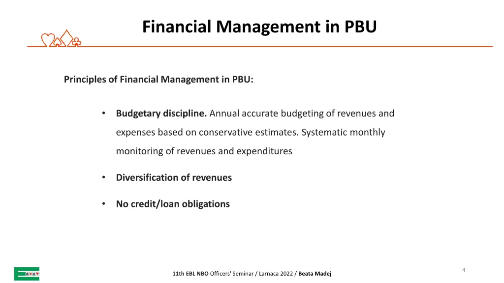 financial management in pbu