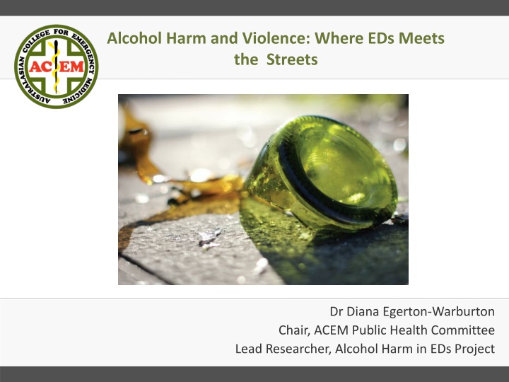 alcohol harm and violence where eds meets
