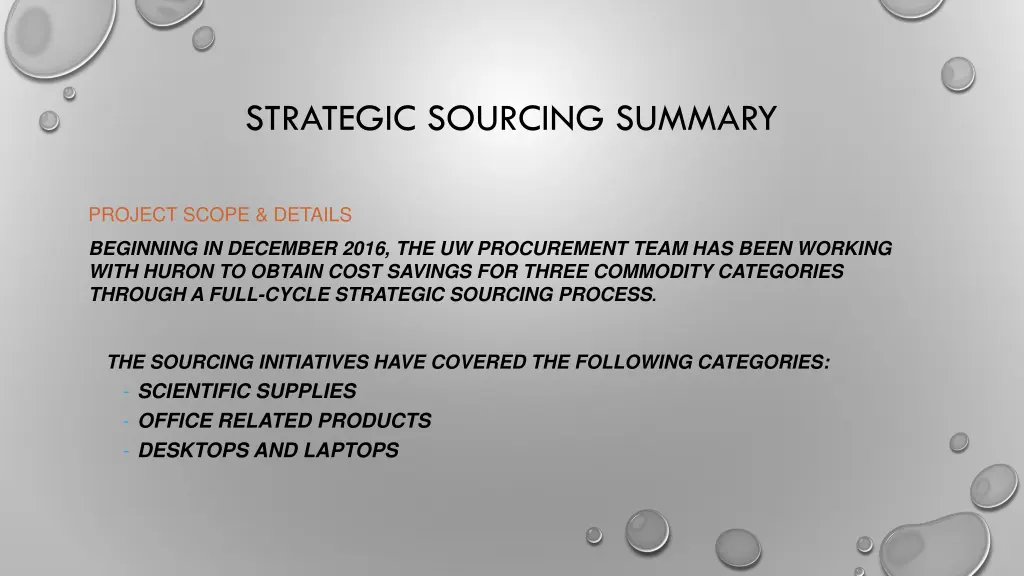 strategic sourcing summary 1