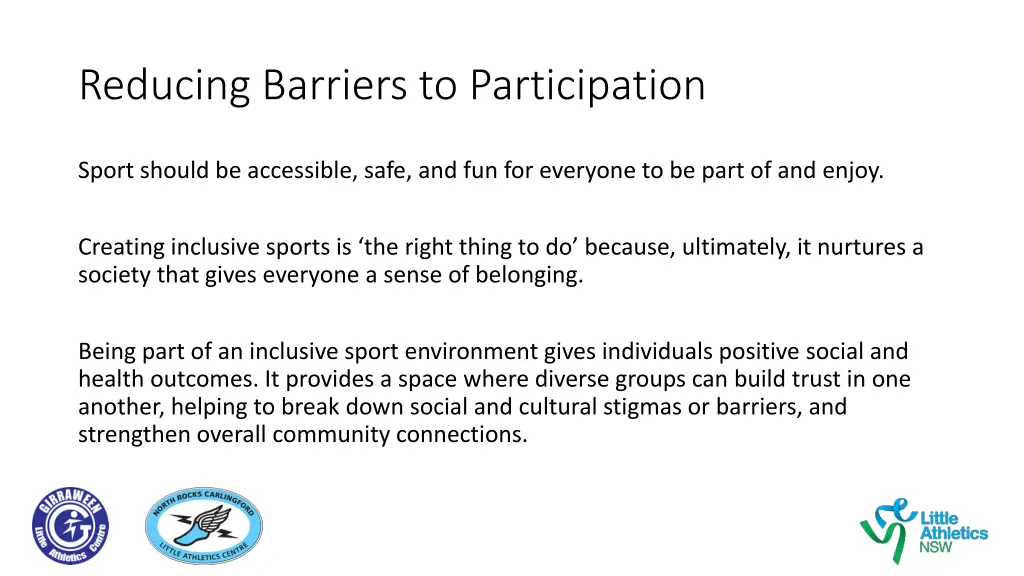 reducing barriers to participation 3