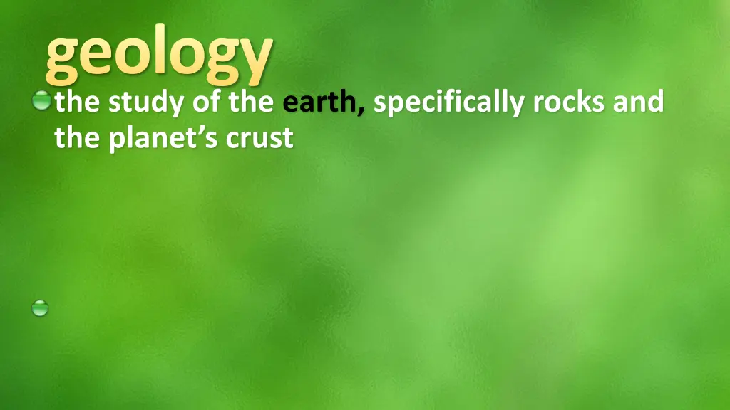 geology the study of the earth specifically rocks