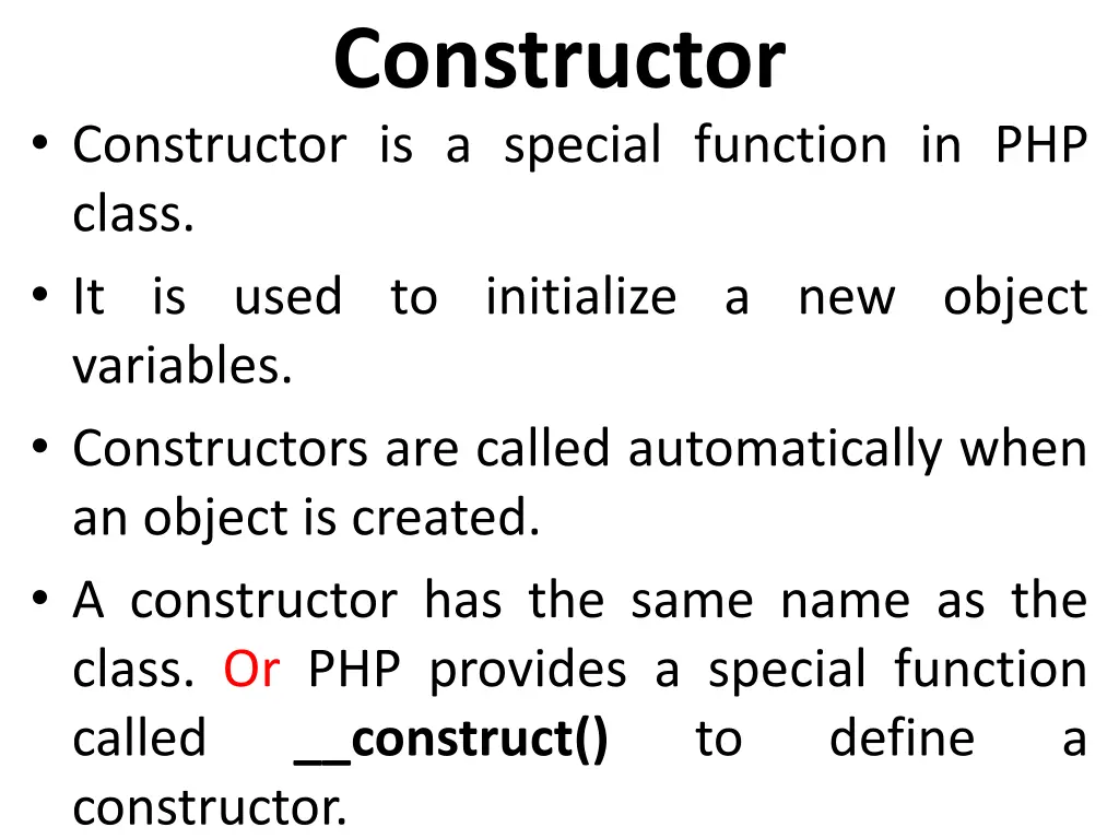 constructor