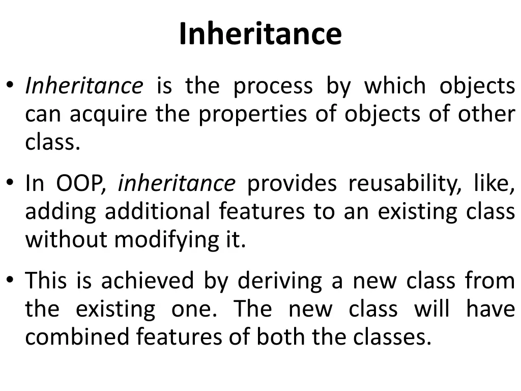 inheritance