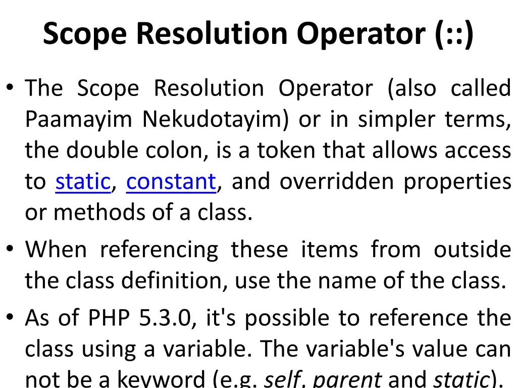 scope resolution operator