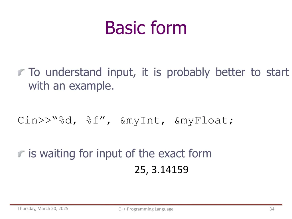 basic form