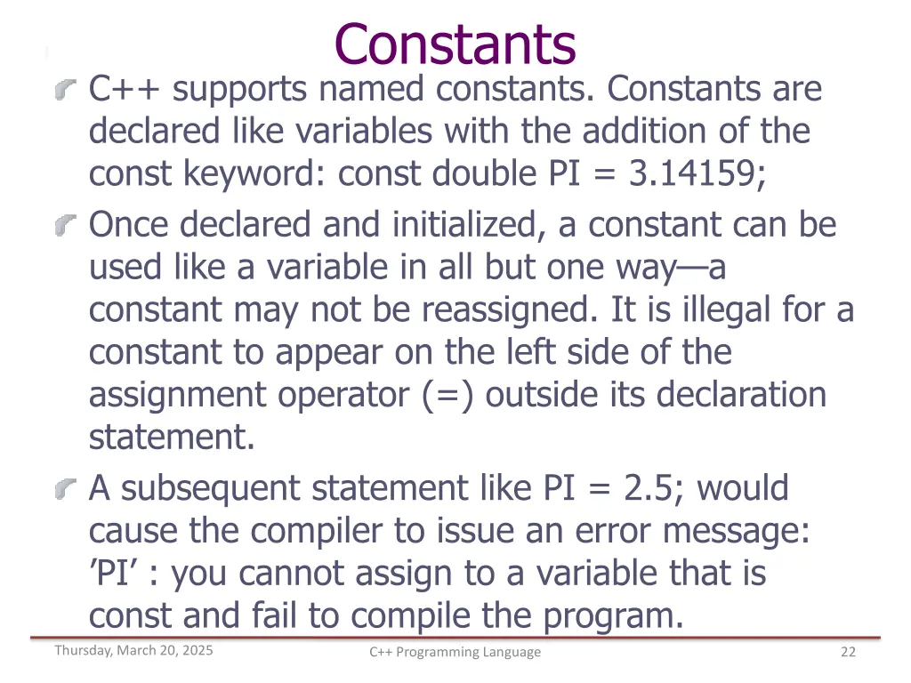 constants