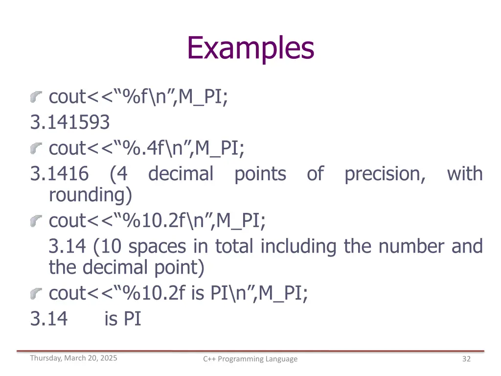 examples