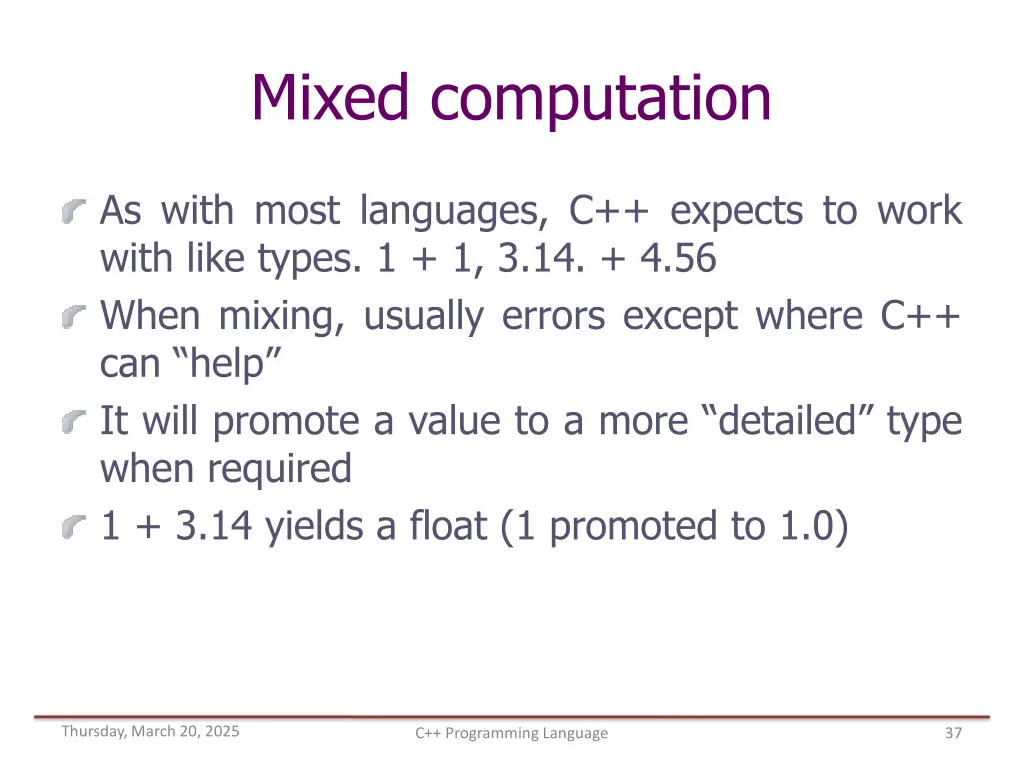 mixed computation
