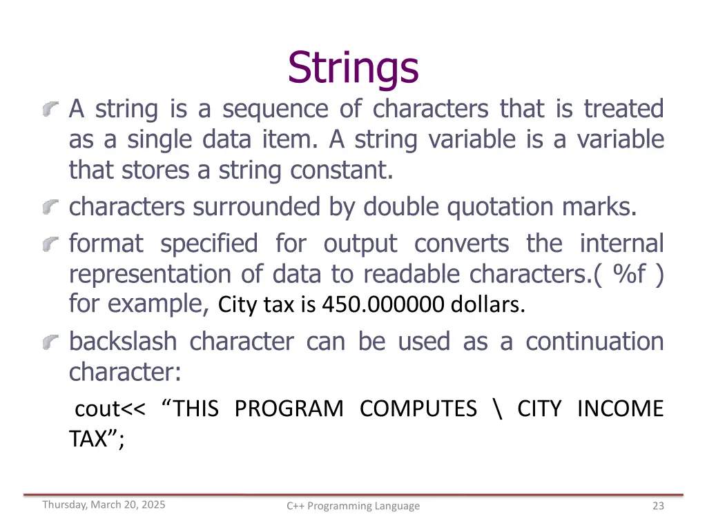 strings