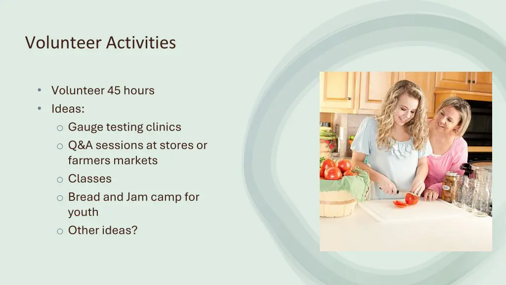 volunteer activities