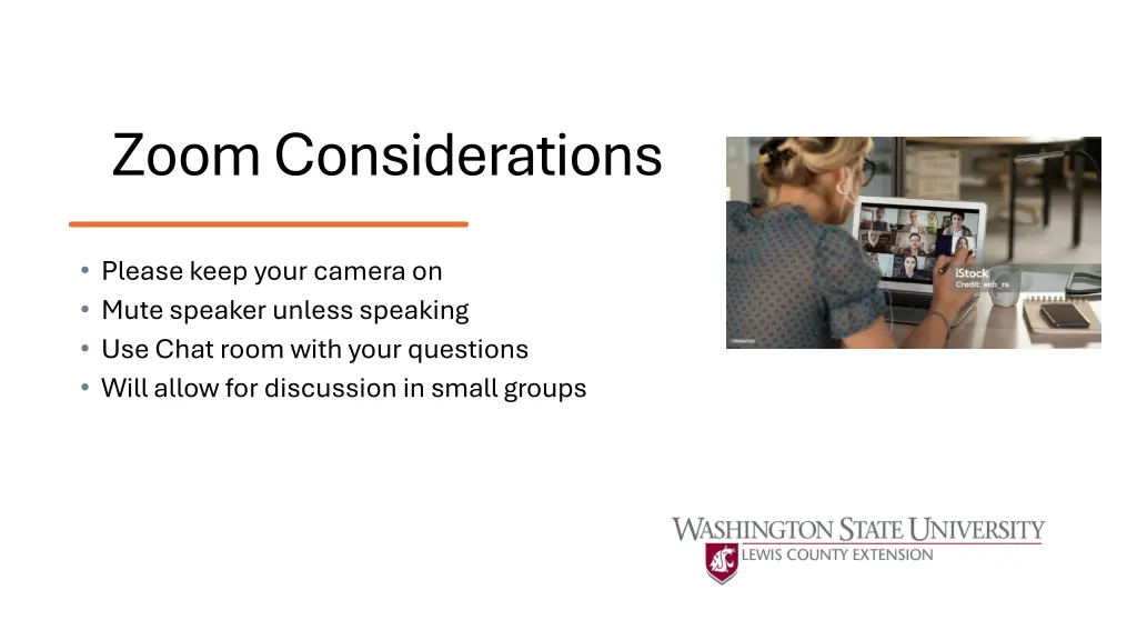 zoom considerations