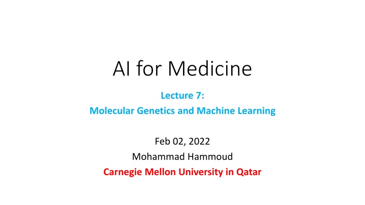ai for medicine