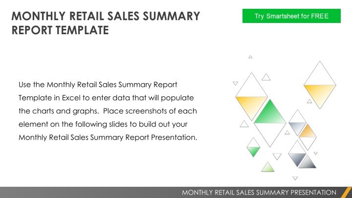 monthly retail sales summary report template