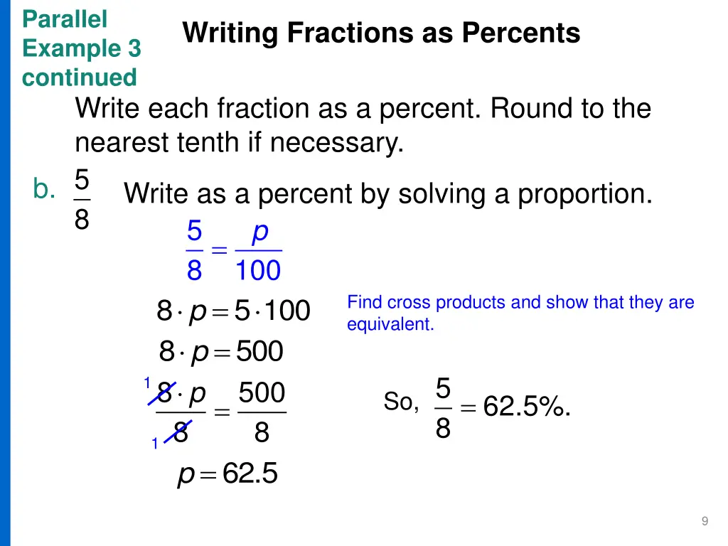 parallel example 3 continued