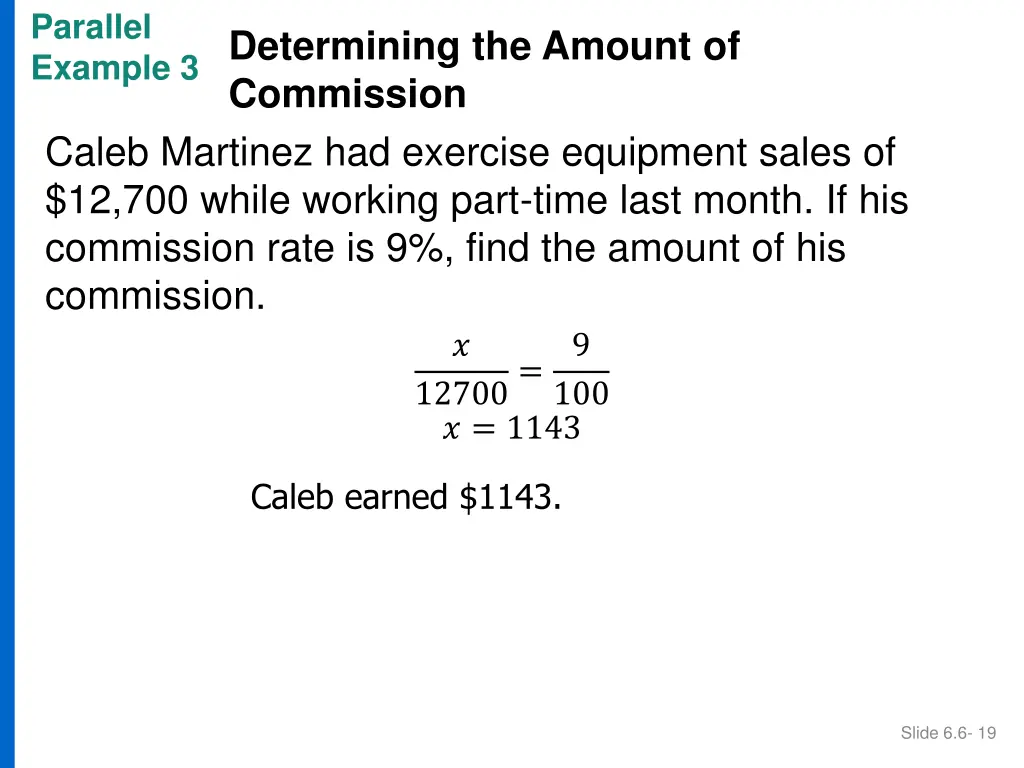 parallel example 3 determining the amount