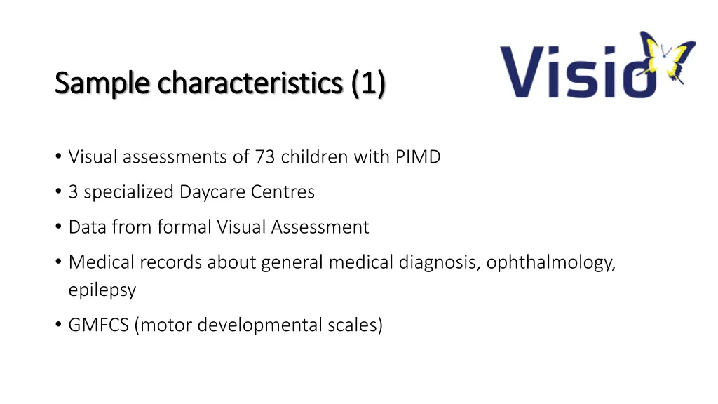 sample sample characteristics characteristics 1