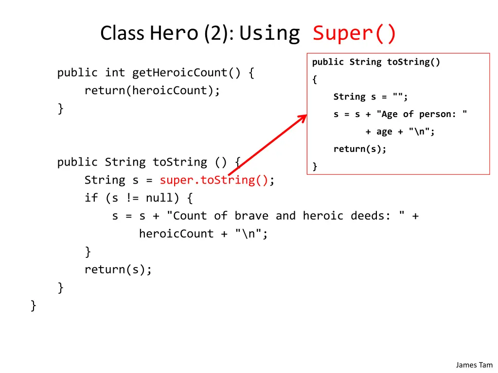 class hero 2 using super
