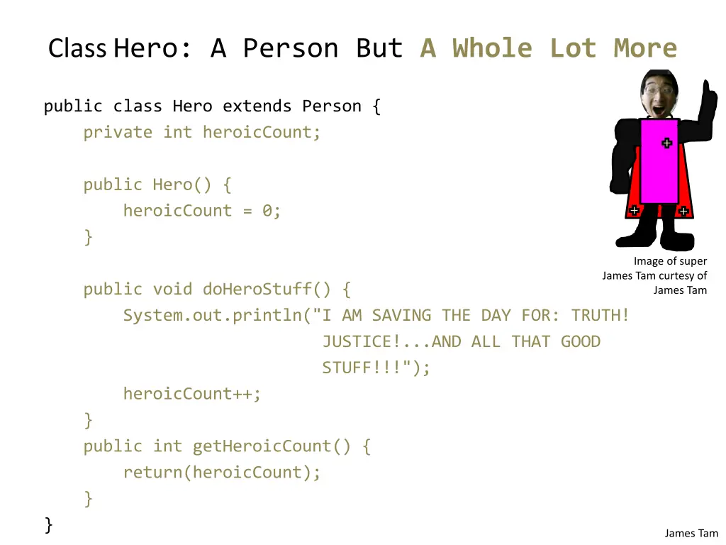 class hero a person but a whole lot more