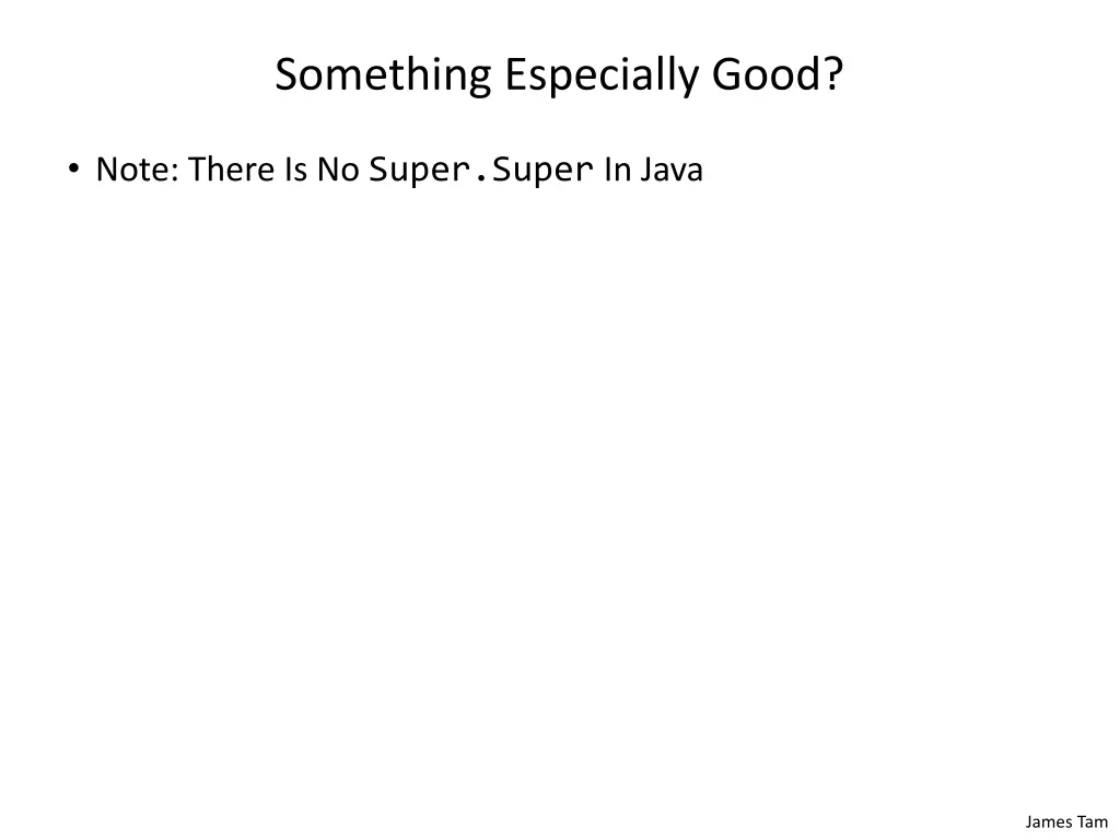 something especially good