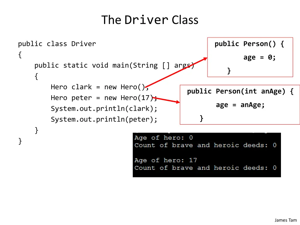 the driver class