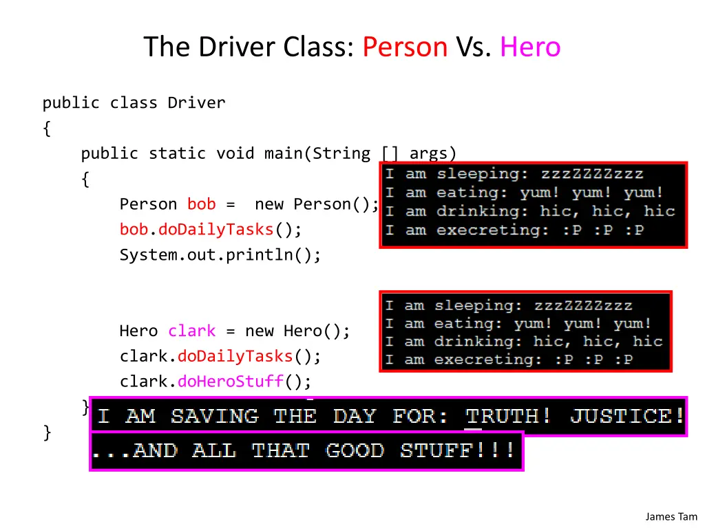 the driver class person vs hero