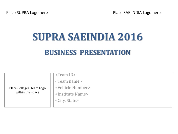 place supra logo here