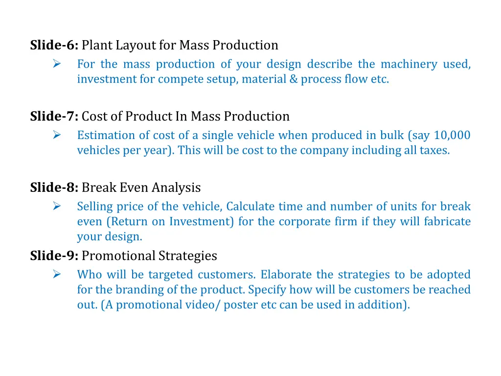 slide 6 plant layout for mass production