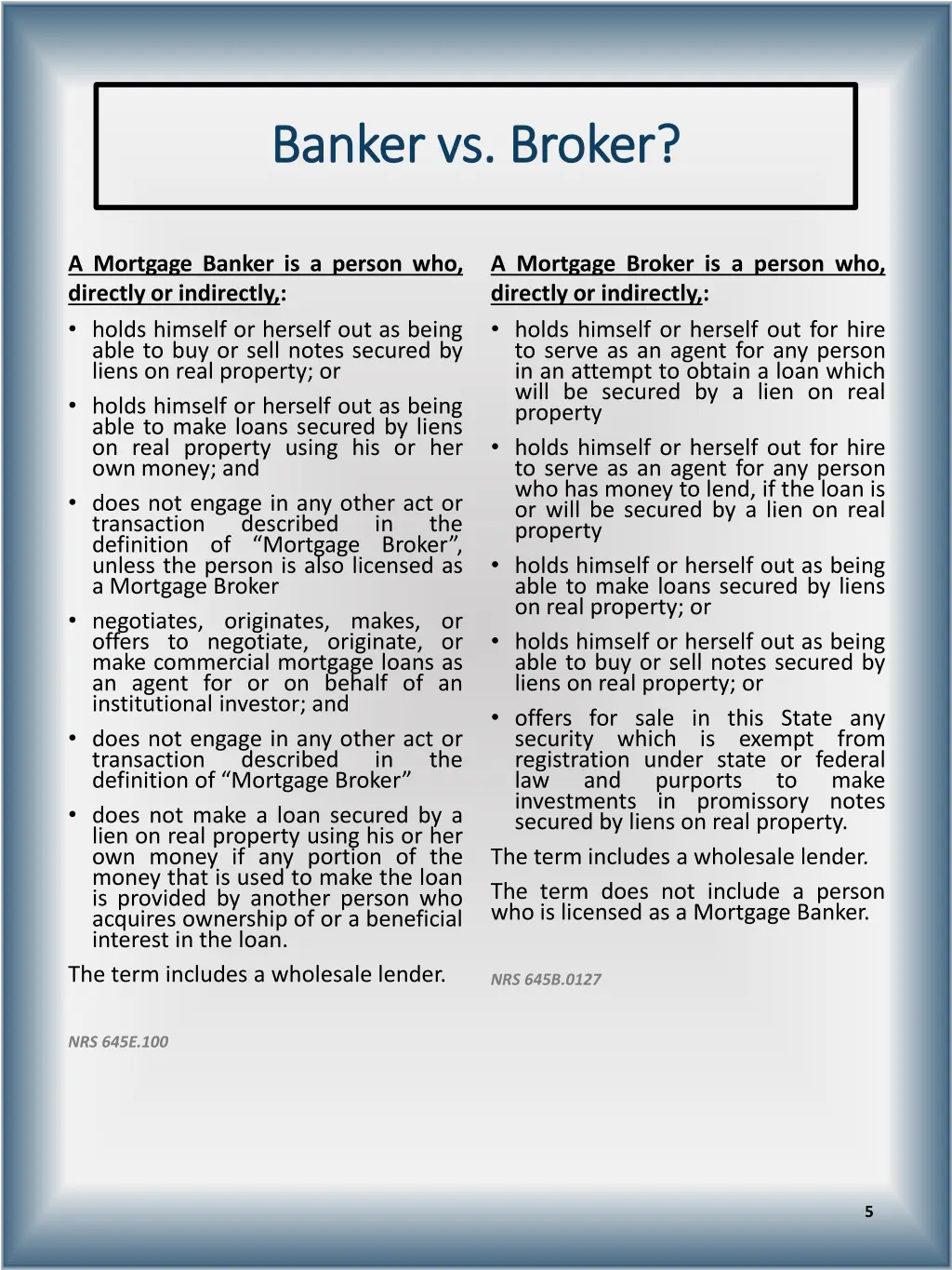 banker vs broker banker vs broker