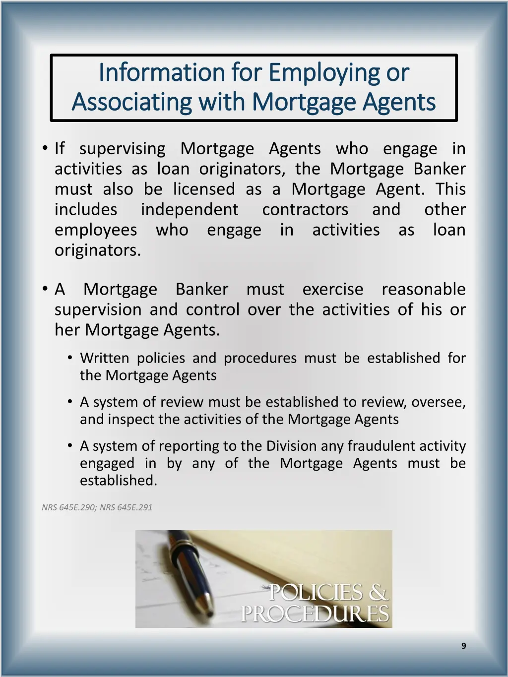 information for employing or information