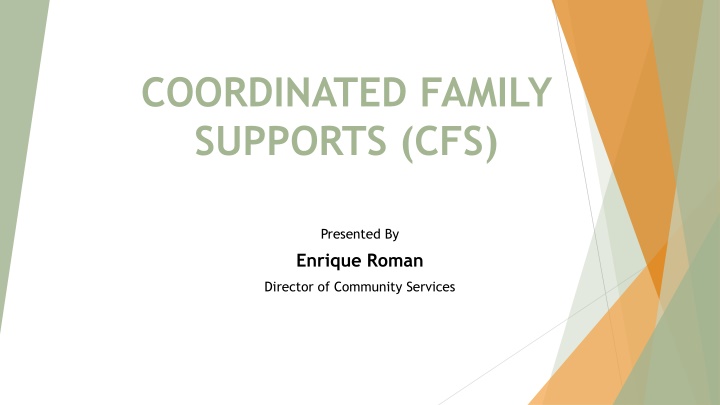 coordinated family supports cfs