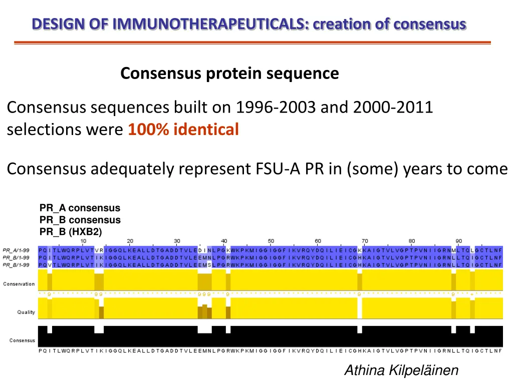 design of immunotherapeuticals creation