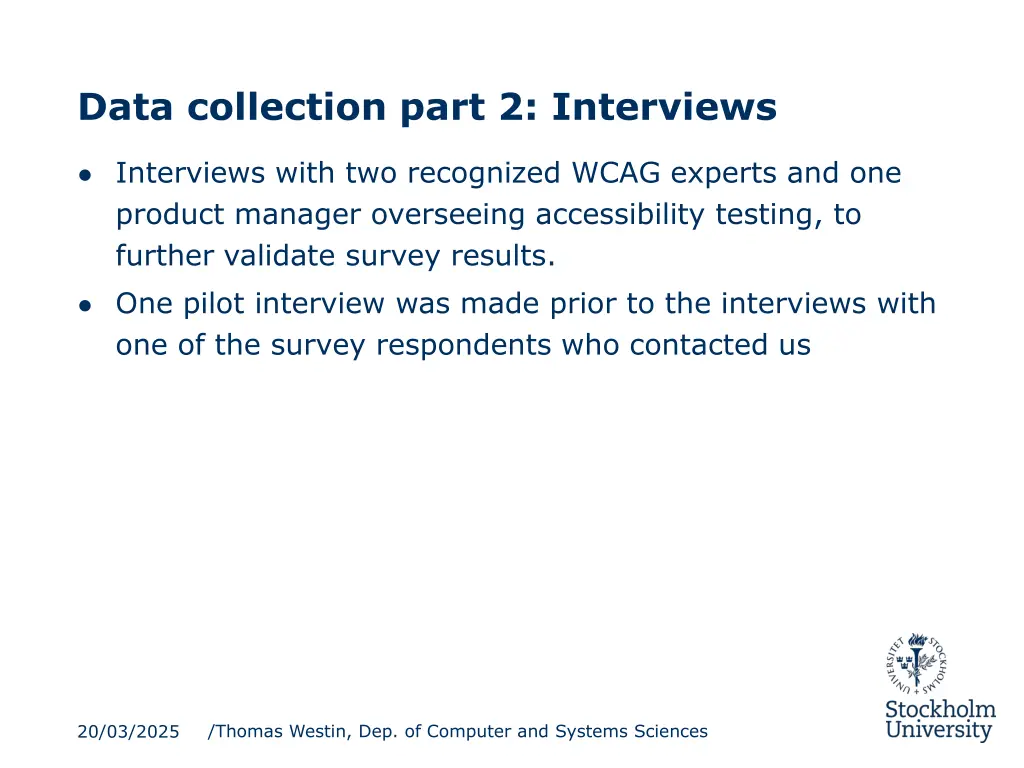 data collection part 2 interviews