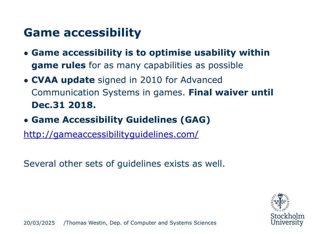 game accessibility