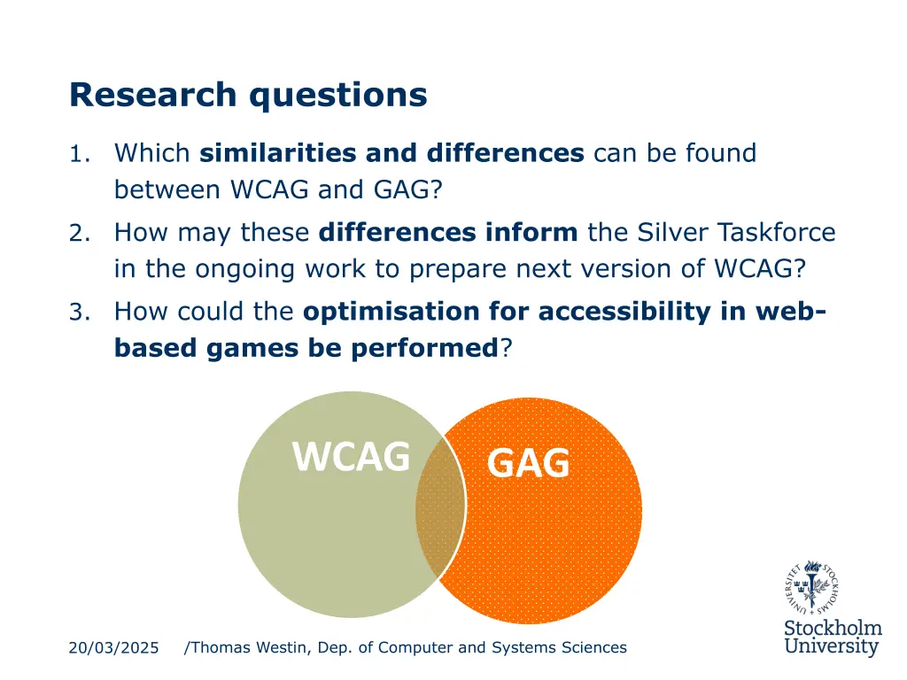 research questions