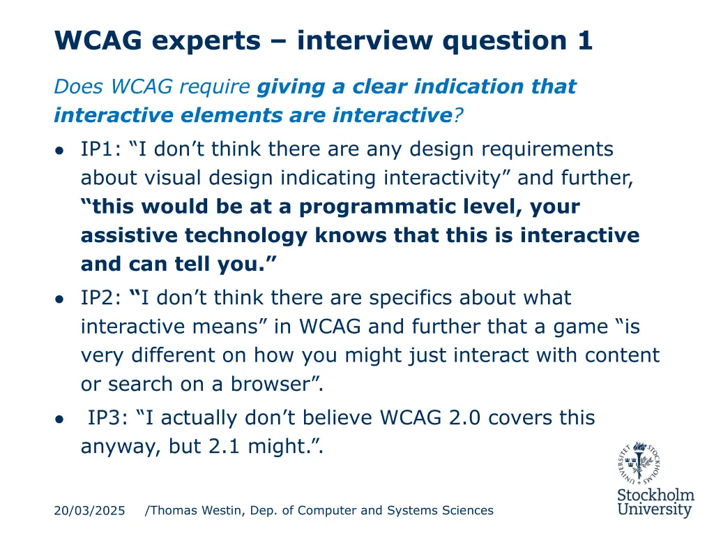 wcag experts interview question 1