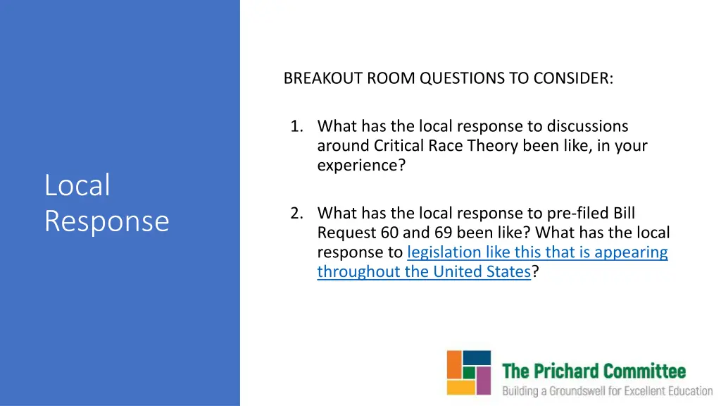 breakout room questions to consider