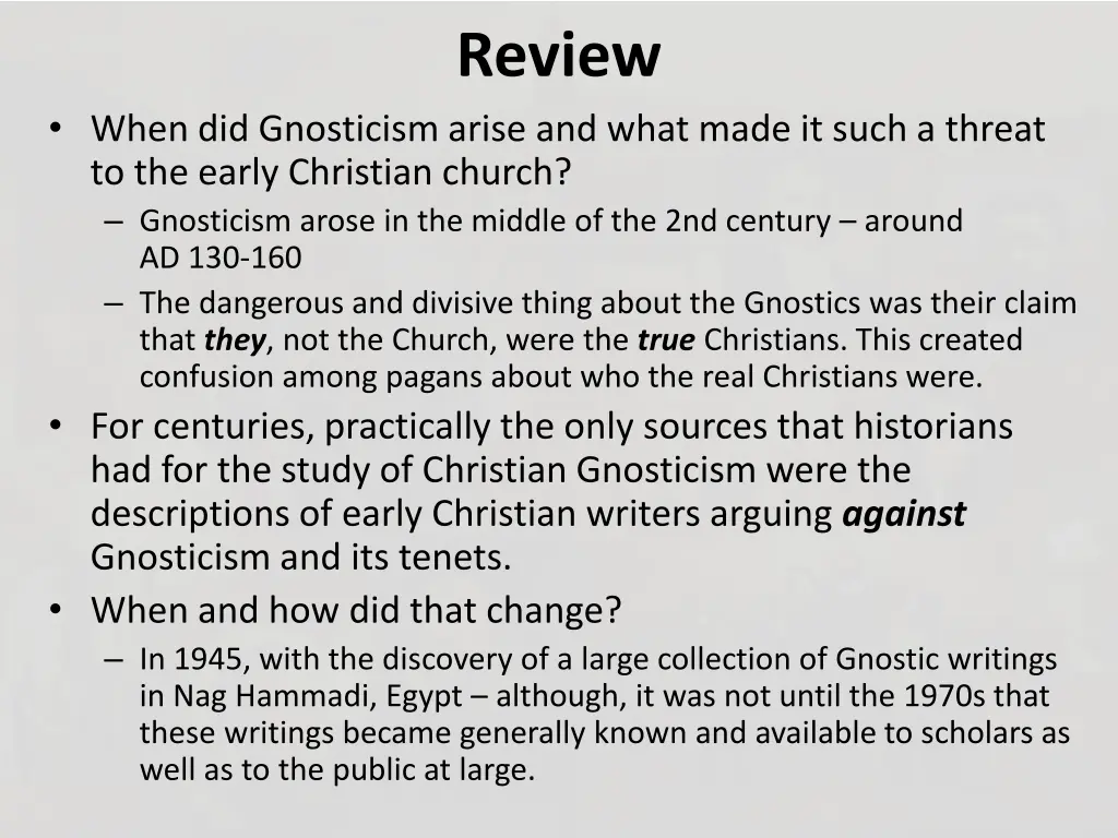 review