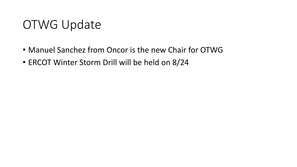 otwg update