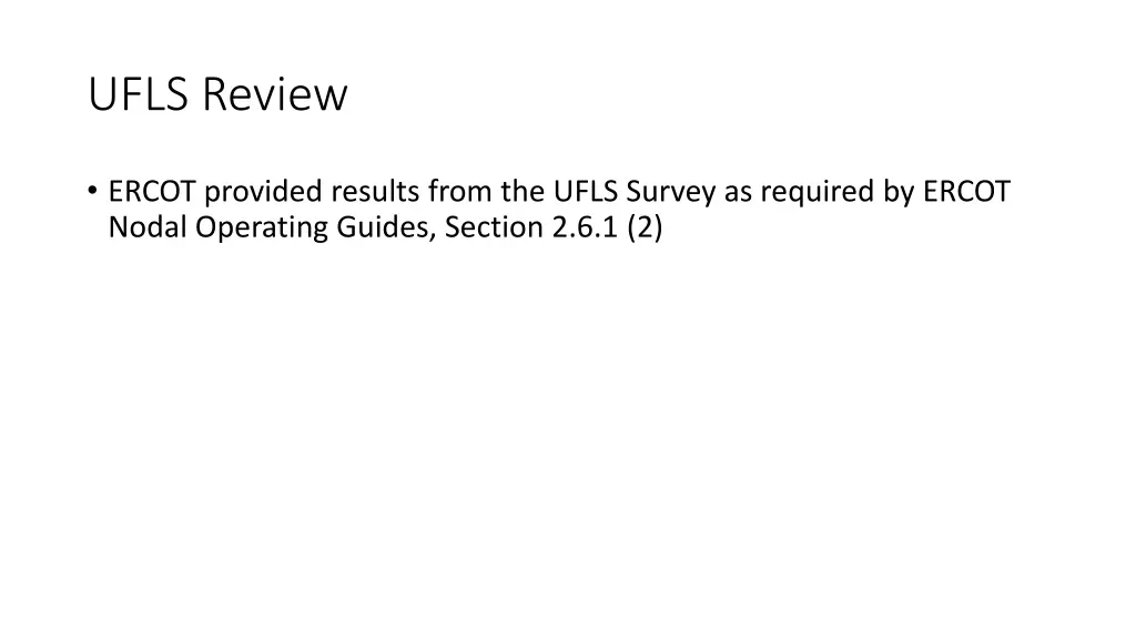 ufls review
