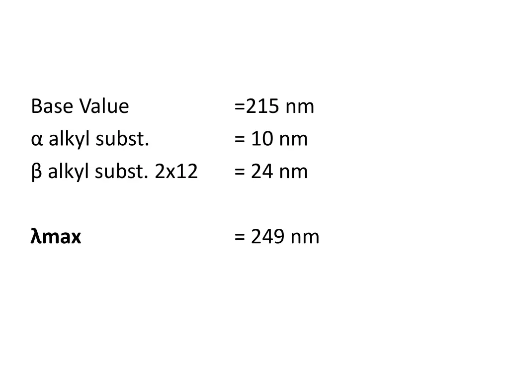 base value alkyl subst alkyl subst 2x12