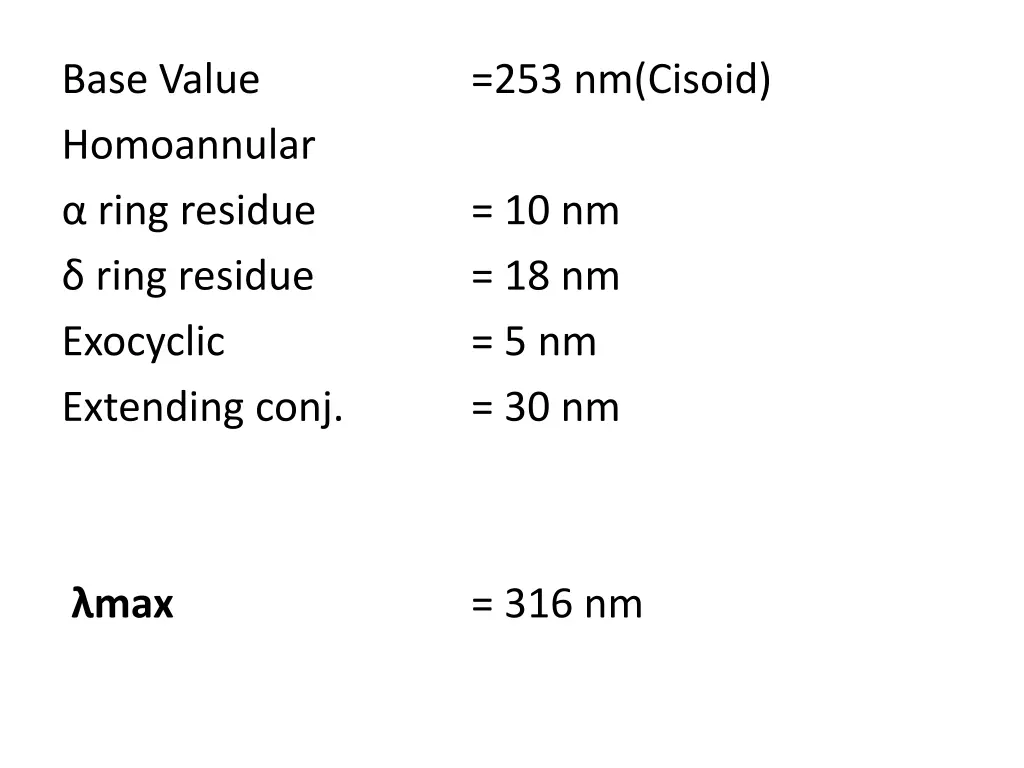base value homoannular ring residue ring residue