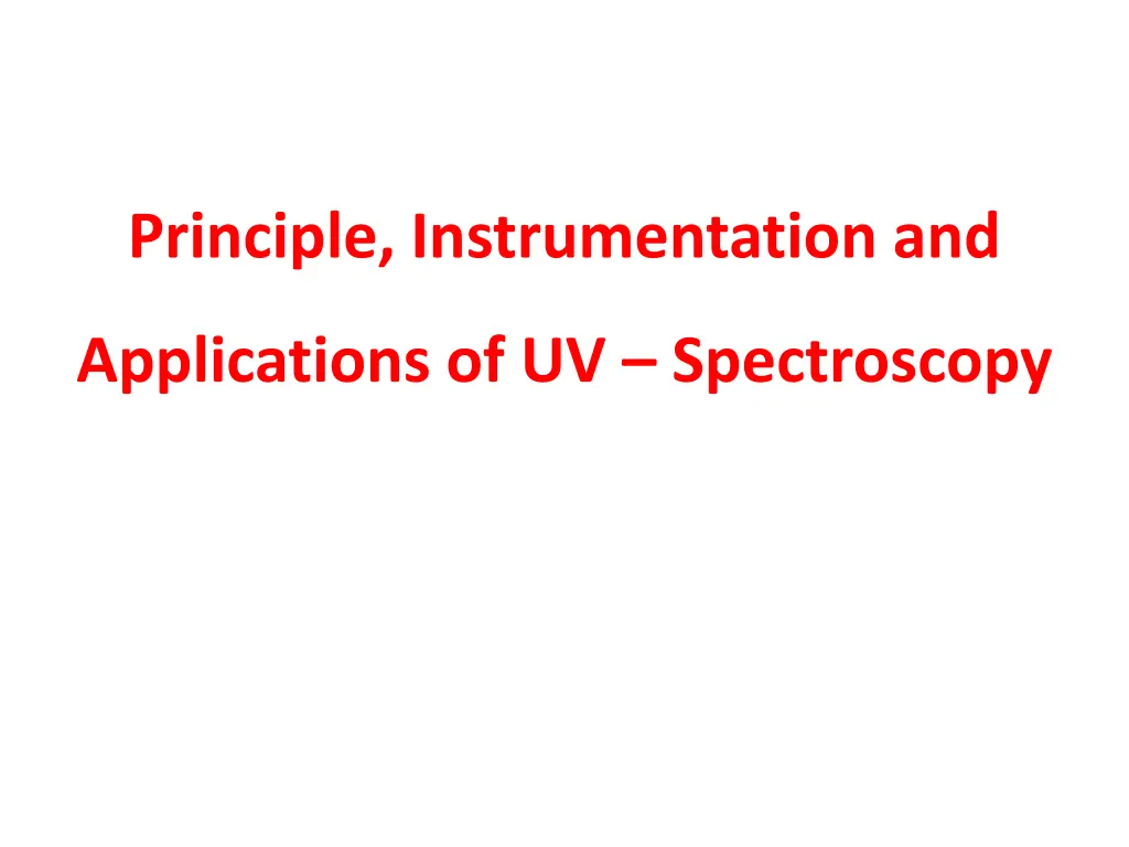 principle instrumentation and